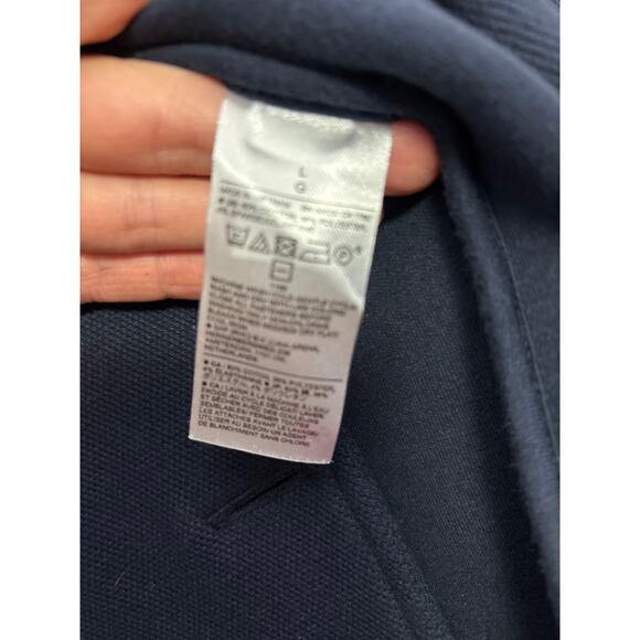 Banana Republic Factory Knit Pique Band-Colar Blazer - Navy Blue size L - Picture 6 of 7